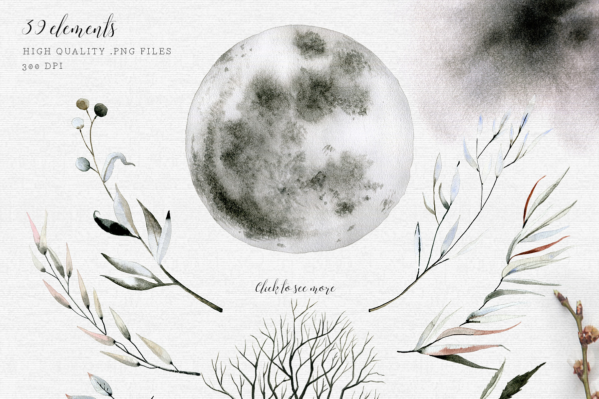 Mavra. Watercolor graphic set, a Decorative Illustration by Bibela (Photo 6 of 14)