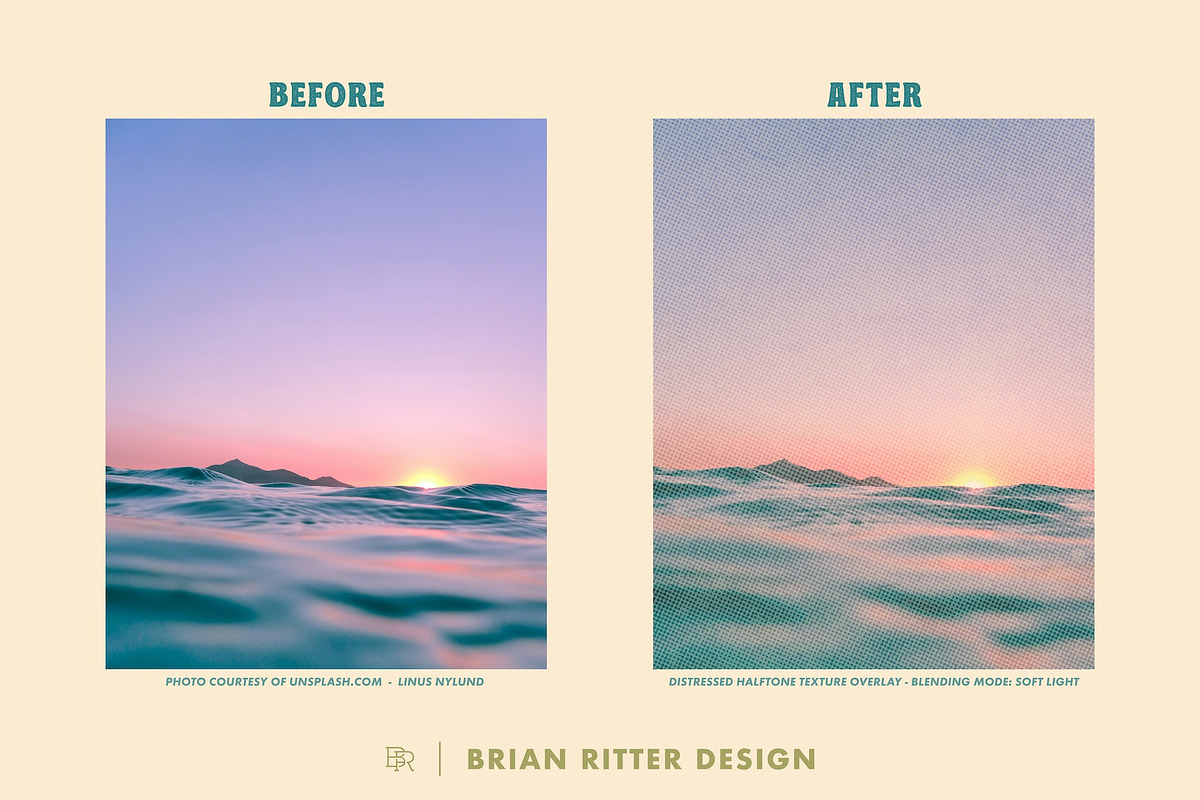 Distressed Halftone Texture Overlays, a Texture Graphic by Brian Ritter Design (Photo 4 of 11)