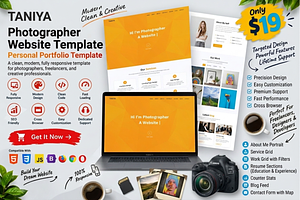 Taniya - Photographer HTML Template, a Bootstrap Template by Themeplaza