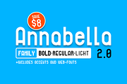 Annabella Family [-SAVE $8-], a Font by MeHi (Thumbnail 1 of 5)