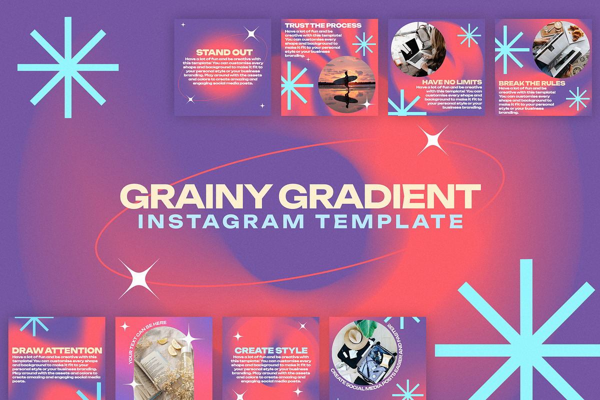 Instagram Post Template - Aesthetic, a Templates & Theme by Desierto Studio (Photo 1 of 3)