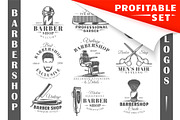 18 Barbershop Logos Templates, a Branding & Logo Template by Art Design (Thumbnail 1 of 19)
