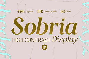 A High Contrast Sharp Serif | Sobria, a Serif Font by Pedroglifos