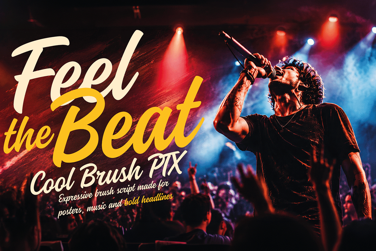 Cool Brush PTX — Brush Font, a Script Font by vectalex (Photo 5 of 7)