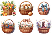 Wicker Baskets Clipart, an Illustration by DreamArtGraphic (Thumbnail 3 of 5)