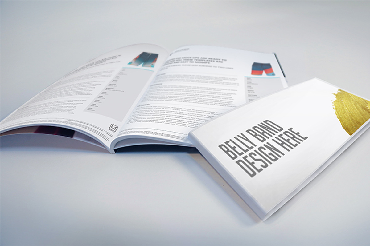 Belly Band Book/Magazine Mockups, a Packaging Mockup by Shop Mockpro (Photo 5 of 6)