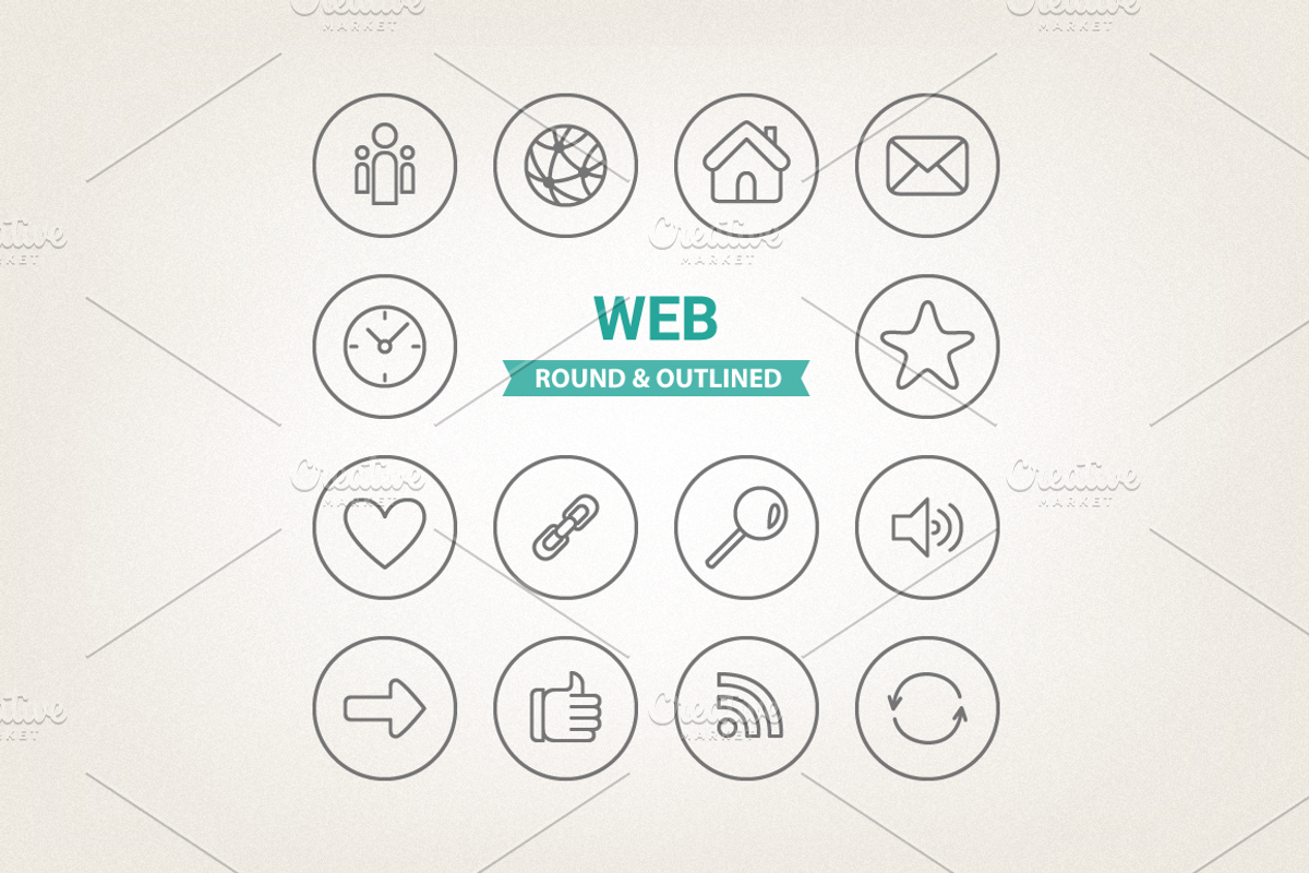 Circle web icons preview 3
