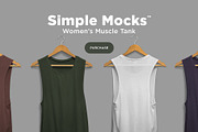 Women's Muscle Tank Mockup, a Shirt Mockup by DesignSupply Co. (Thumbnail 5 of 6)