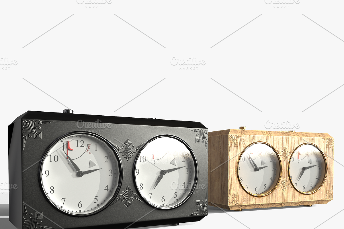Chess clock, an Object 3D Model by Snji | 3D Models (Photo 1 of 7)