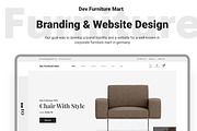 Dev Furniture eCommerce Website UI, a Landing Page Template by litoondev (Thumbnail 1 of 2)