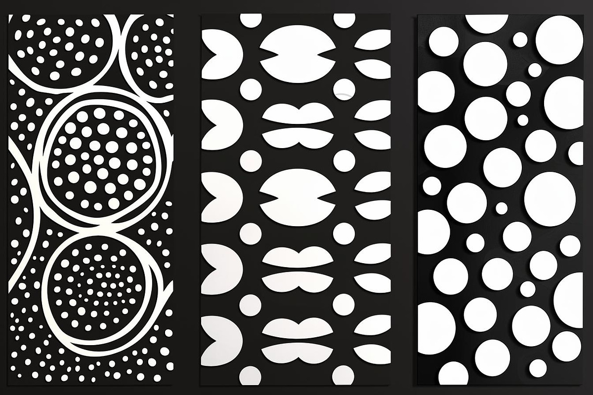 Decorative Geometric Vector Panels, an Illustration by hafijul (Photo 5 of 9)