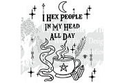 Witch Bundle 12 Gothic Witch Quotes, an Object Illustration by Willow Paige Farms (Thumbnail 12 of 18)