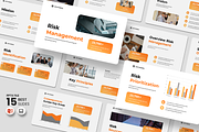 Risk Management PowerPoint Template, a Presentation Template by QR Design Studio (Thumbnail 1 of 3)