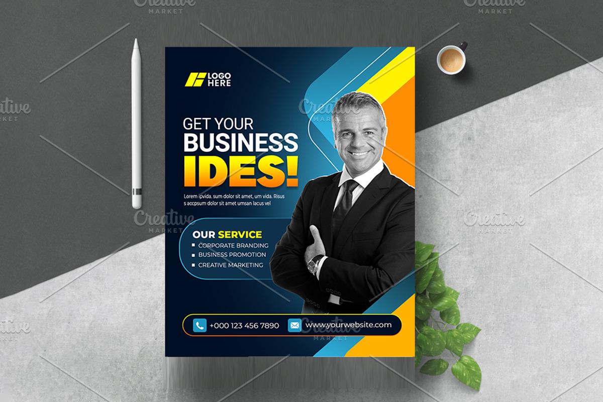 Business Social Media Flyer Template, a Social Media Template by Artonix (Photo 3 of 3)