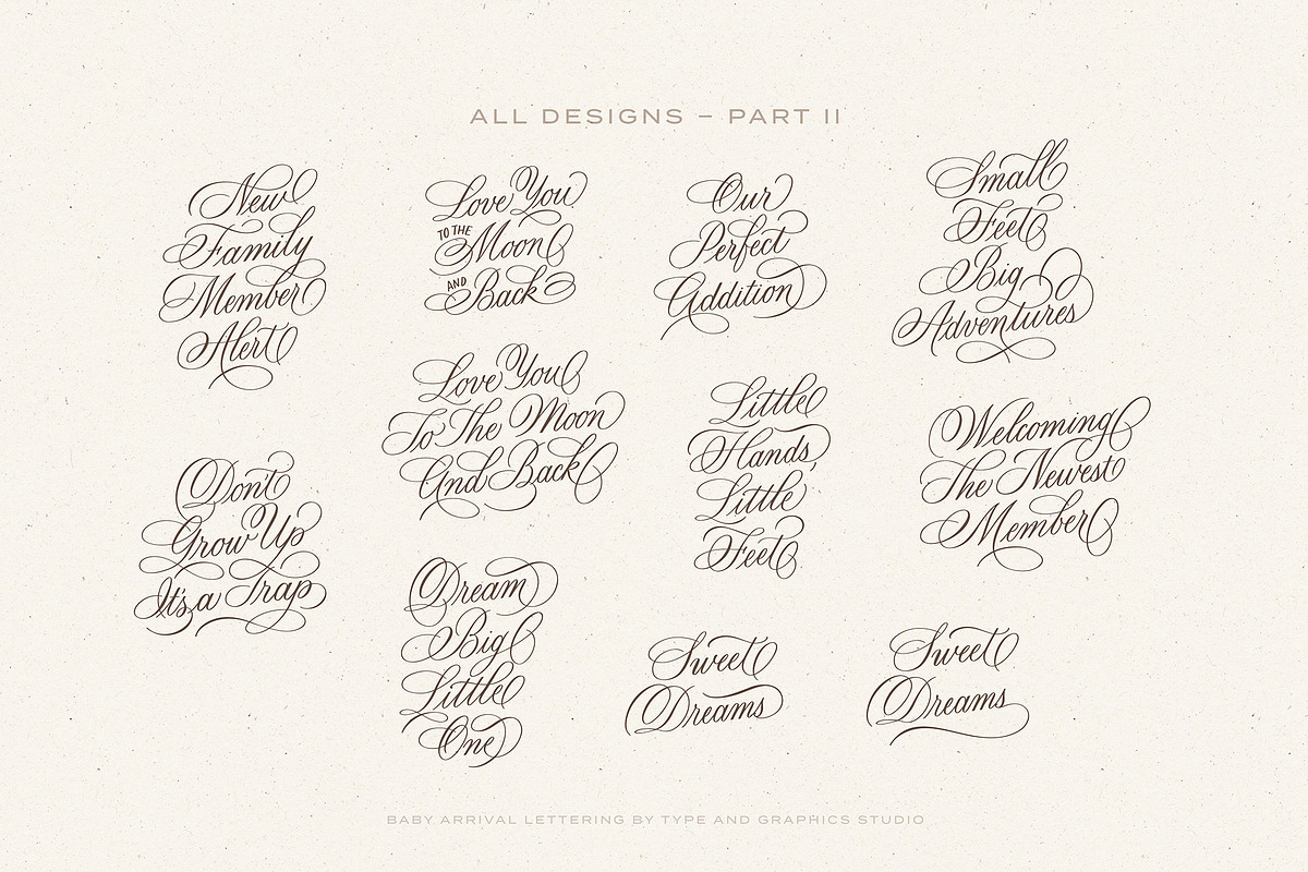 Baby Arrival Lettering, an Object Graphic by Type and Graphics Studio (Photo 14 of 16)