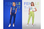 Female T-Shirt Mockups Vol 4 Part 2, a Shirt Mockup by Hi, Mock-Up! (Thumbnail 7 of 10)