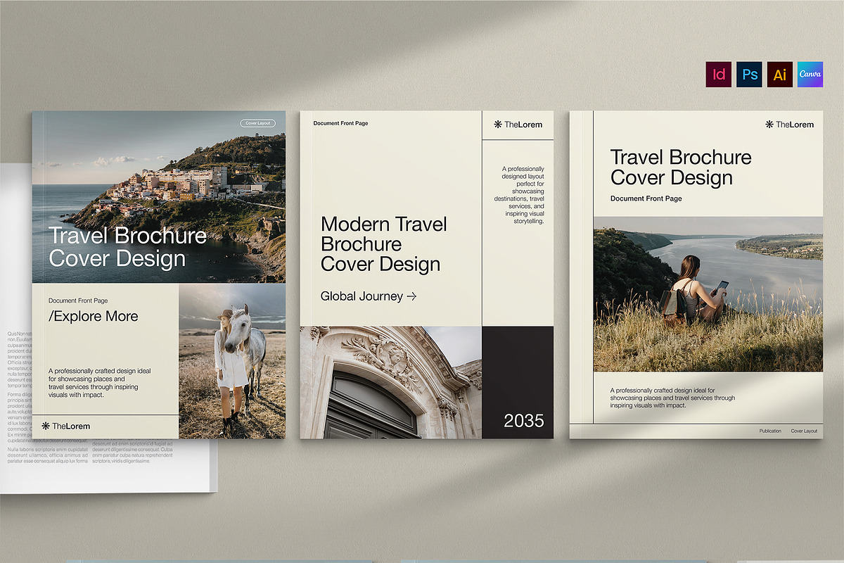Travel Brochure Cover Template, a Brochure Template by BrandPacks (Photo 6 of 6)
