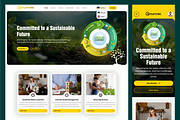 Waste Management & Recycling UI, a Landing Page Template by Trushit's Shop (Thumbnail 1 of 3)