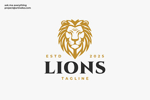 Lion - Logo Template, a Branding & Logo Template by Artiveko