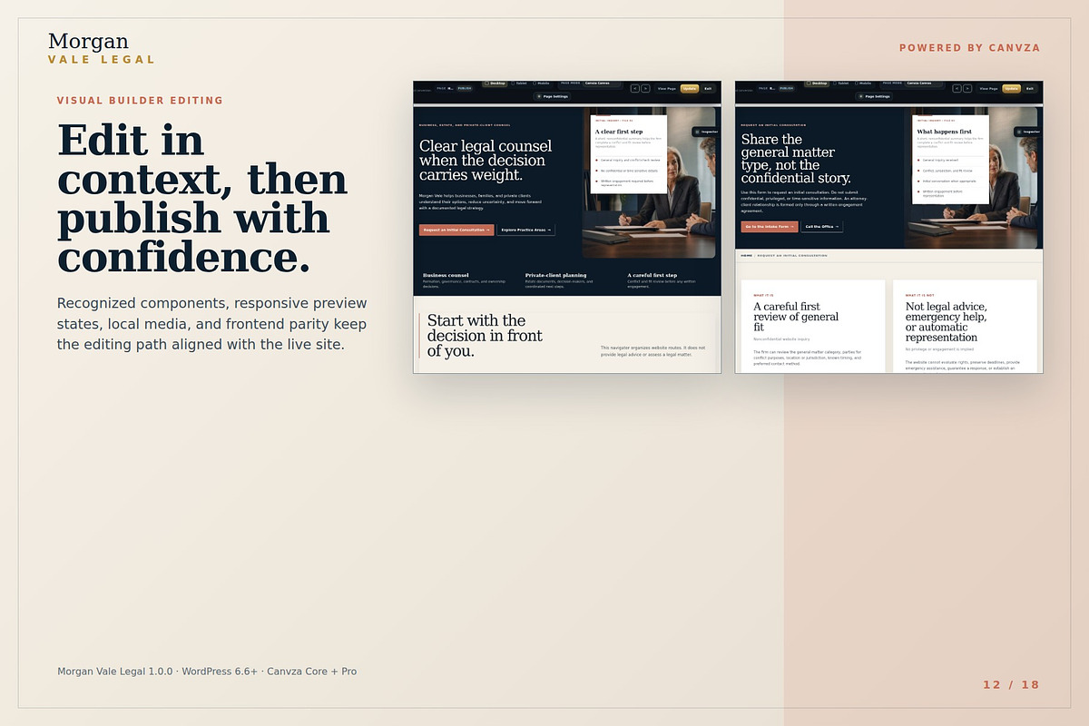 Morgan Vale Legal WordPress Theme, a WordPress Template by Fixstable Studio (Photo 11 of 17)