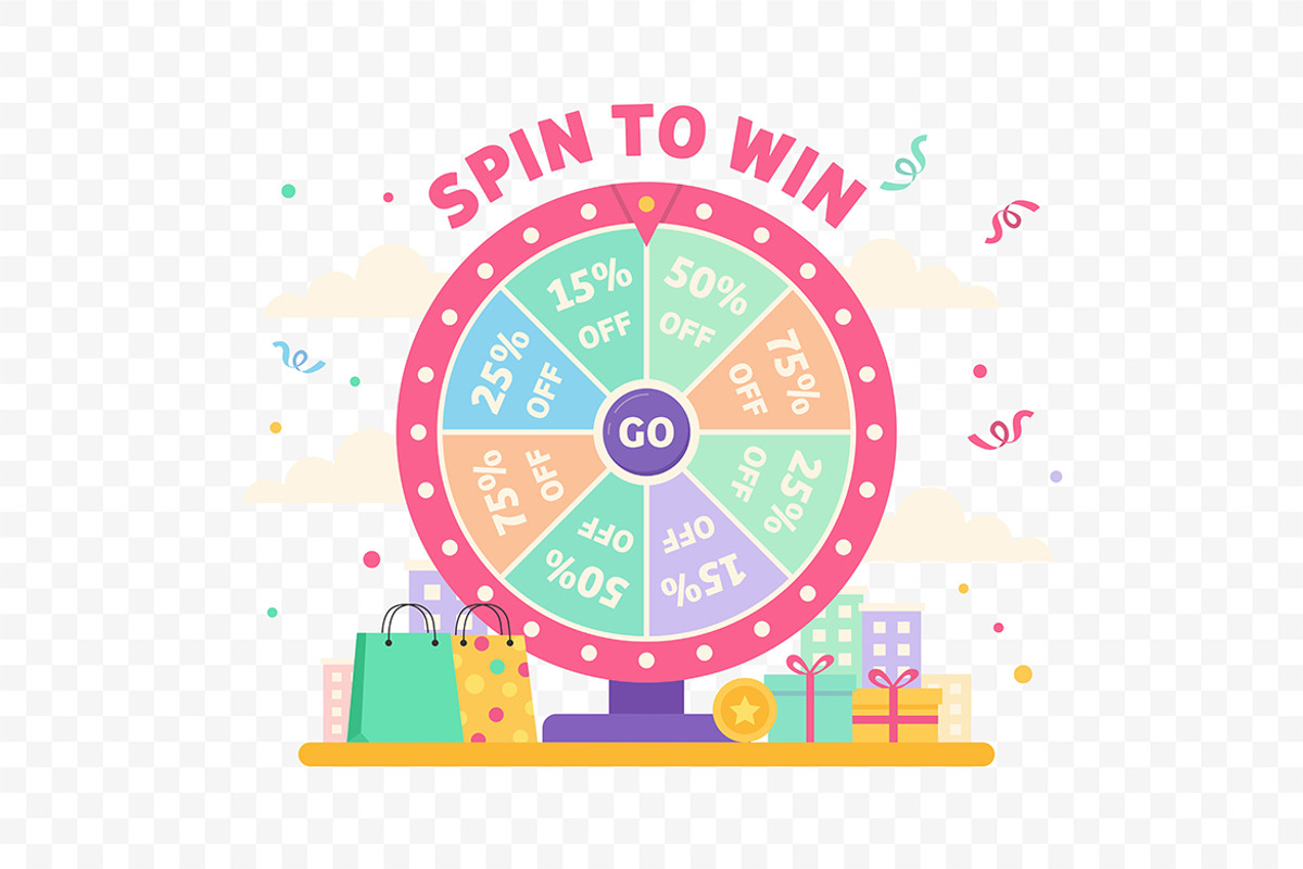 Lucky Spin to Win Illustration, an Object Illustration by Partikusi Design (Photo 2 of 3)
