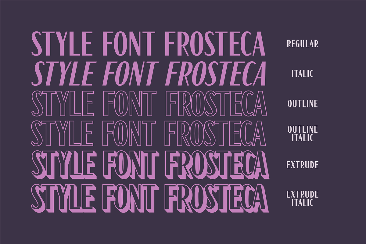 Frosteca, a Sans Serif Font by ahweproject (Photo 13 of 17)