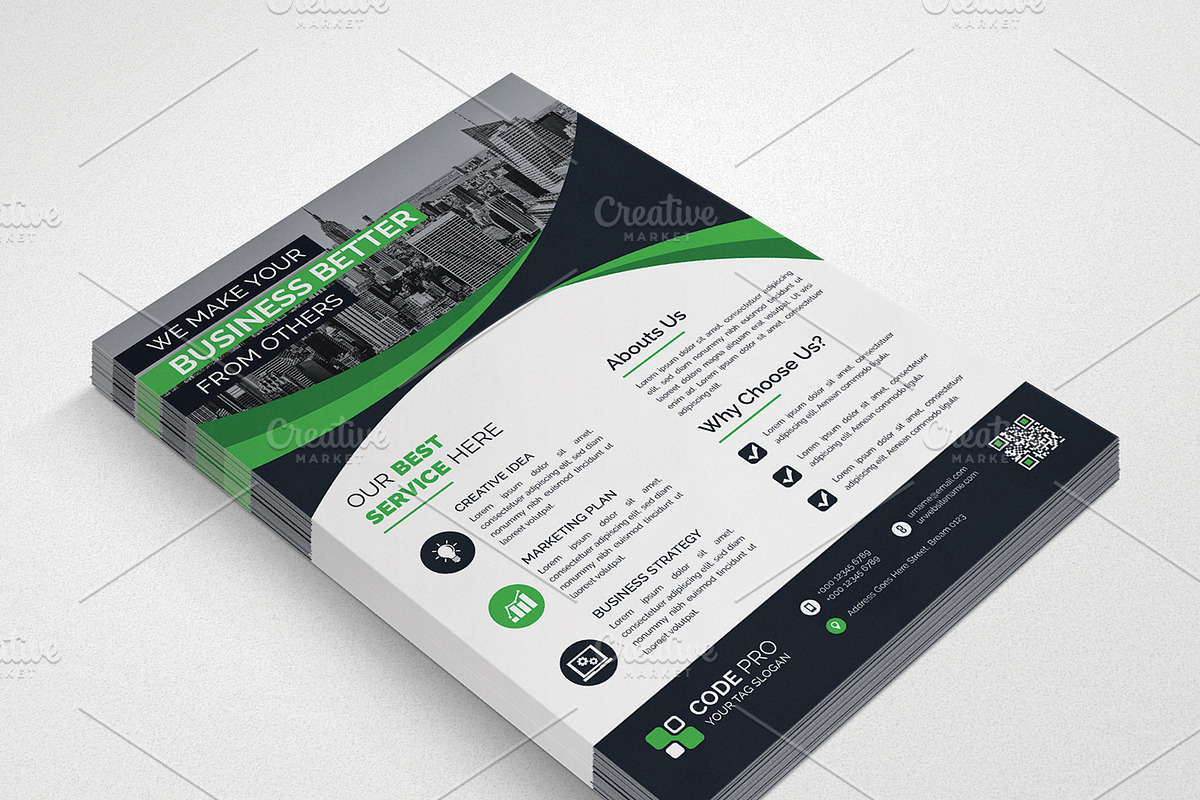 Flyers, a Flyer Template by pixelworkz (Photo 4 of 6)
