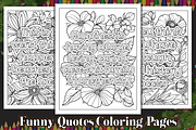 50 Funny Quotes Coloring Pages, an Illustration by protabsorkar11 (Thumbnail 1 of 3)