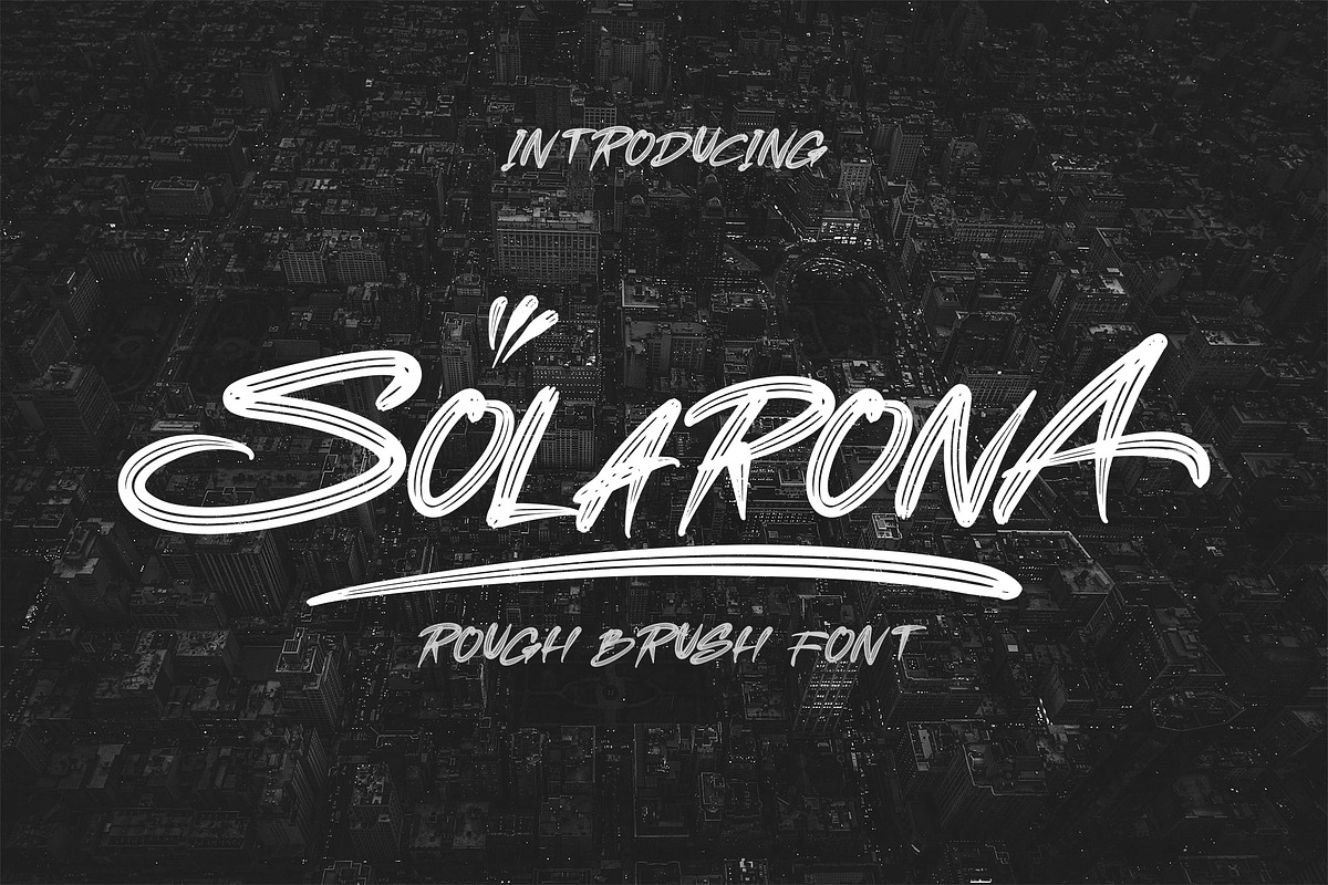 SOLARONA - Brush Font, a Script Font by NTC Graphic (Photo 1 of 9)