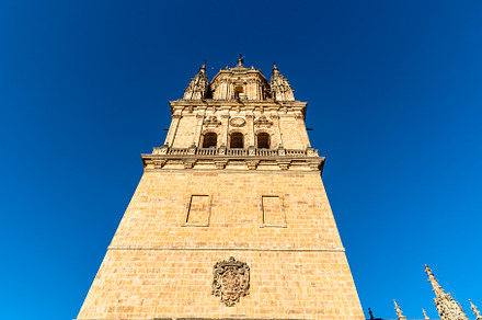 The tower of the Old Cathedral of Salamanca