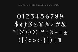 Banera Display Font