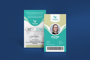 Professional Office ID Card Design