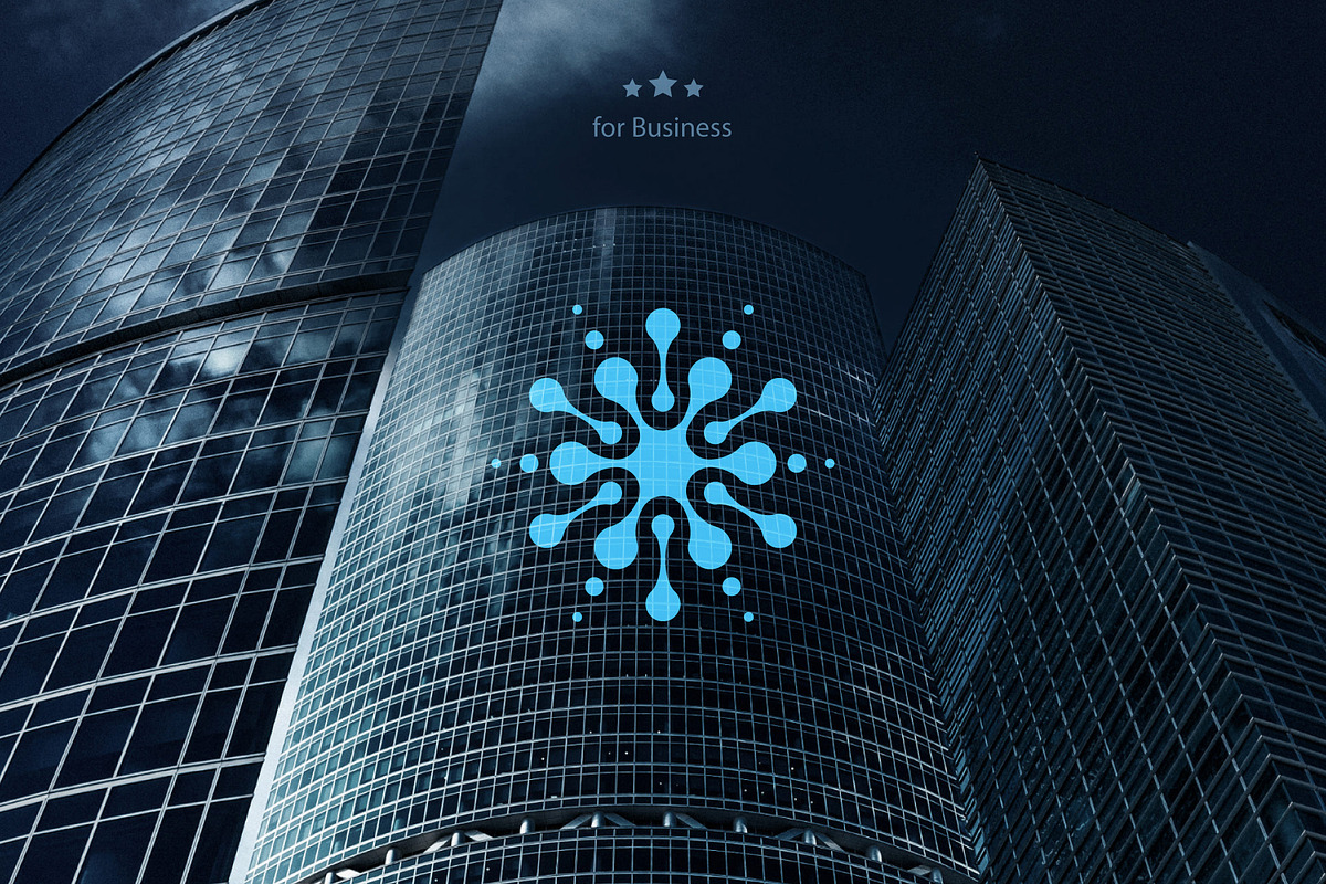 Snowflake Logo Template, a Branding & Logo Template by Artyway Logo (Photo 4 of 4)