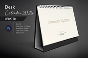 Desk Calendar 2026, a Stationery Template by crazyOWL (Thumbnail 1 of 6)
