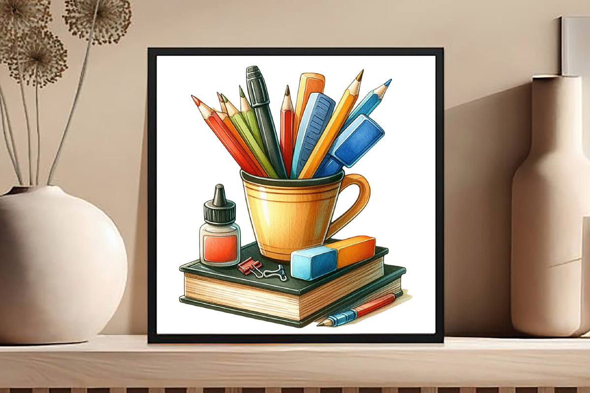 Best Teacher Ever Clipart PNG, an Illustration by DreamCafeArt (Photo 5 of 5)