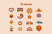 Retro Vintage Groovy Collections, an Illustration by Vesvocrea (Thumbnail 3 of 10)