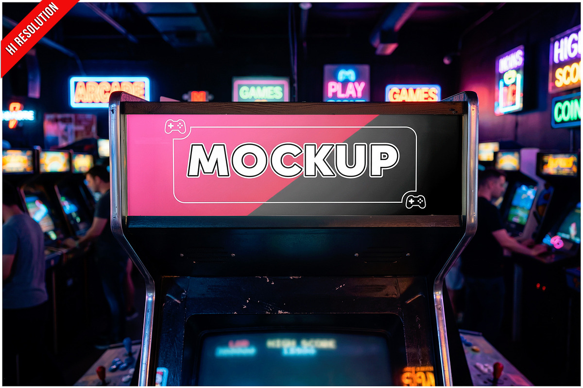 Arcade Machine Marquee PSD, an Android Mockup by Bruno's Shop (Photo 1 of 3)