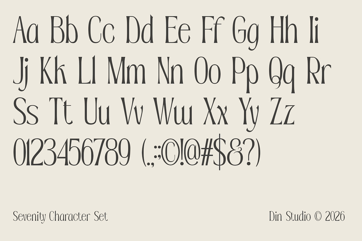 Sevenity, a Serif Font by din-studio.com (Photo 9 of 11)