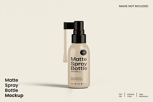 Matte Spray Bottle Mockup, a Merchandise Mockup by renderstockmarket