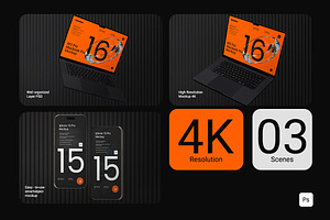 Macbook Pro Mockup, a Mockup by Ideal Eksis