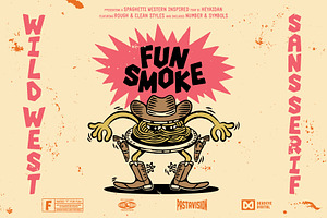 Fun Smoke | Wild West Kinda Font
