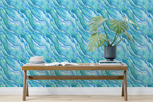 Diagonal Marine Pattern Seamless