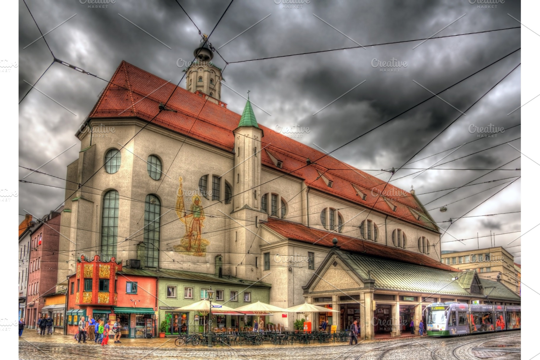St. Moritz church in Augsburg, Germany, an Architecture Photo by Leonid Andronov
