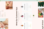 Beauty salon and skin care products, a Landing Page Template by uiwarrior (Thumbnail 4 of 6)