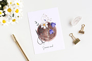 Watercolor Summer Flora clipart, an Illustration by YuliyaArtGarden (Thumbnail 4 of 14)