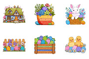 Green Cute Easter Clipart, an Illustration by CreationArt (Thumbnail 5 of 5)