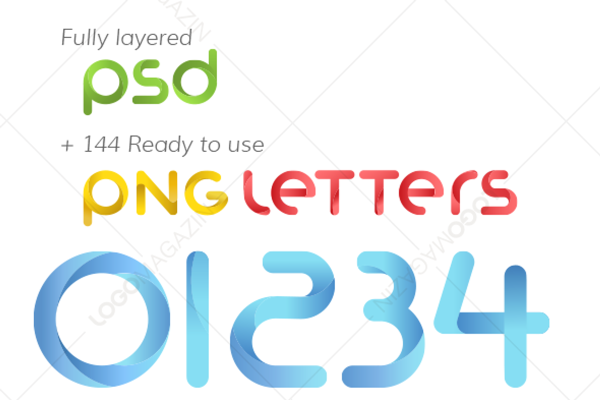Colored Letters Alphabet, a Poster Template by LogoBuy (Photo 4 of 5)