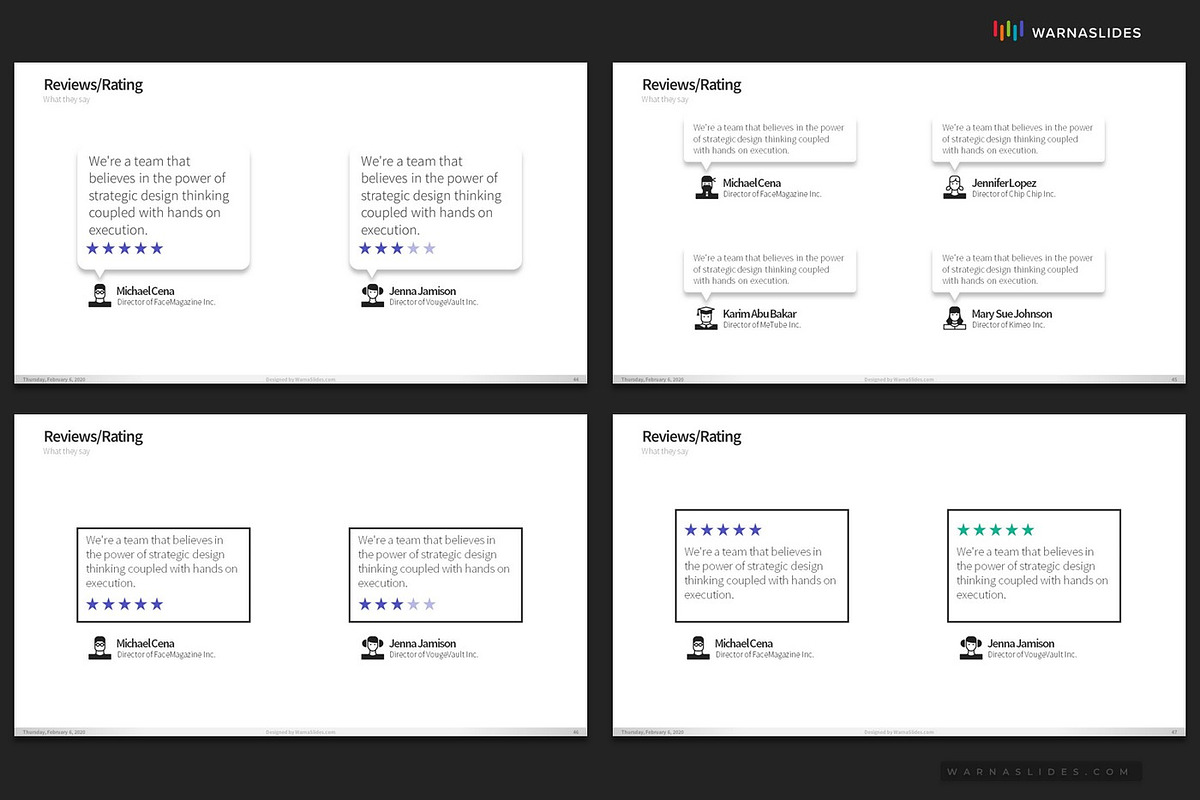 Review PowerPoint Templates, a Presentation Template by Warna Works (Photo 9 of 10)