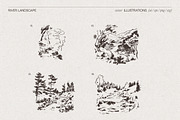 Vintage Nature Landscape Collection, a Seasonal Illustration by TheMountBirdStudio (Thumbnail 8 of 17)