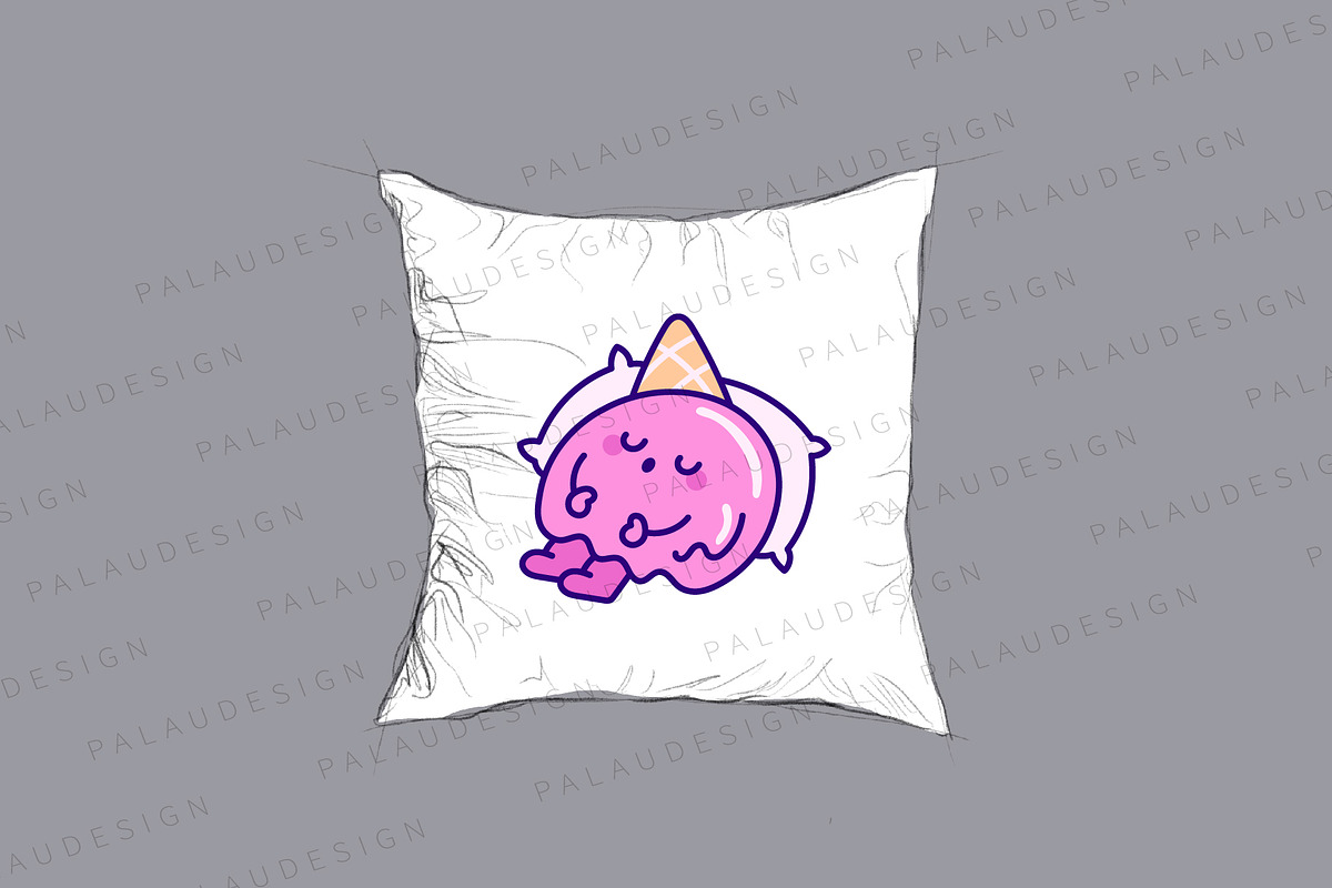 Cute Ice Cream Heat Melts, a Food Illustration by Palau (Photo 5 of 12)